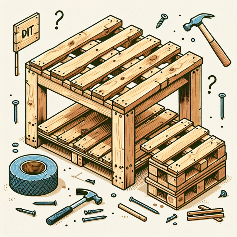 como fazer mesa de paletes com materiais reutilizados