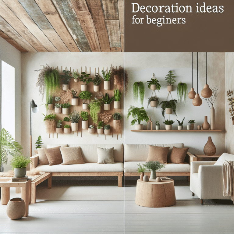 ideias de decoração sustentável para iniciantes
