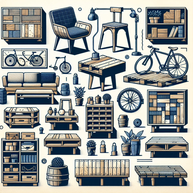 ideias de móveis reciclados tutoriais grátis para sua casa