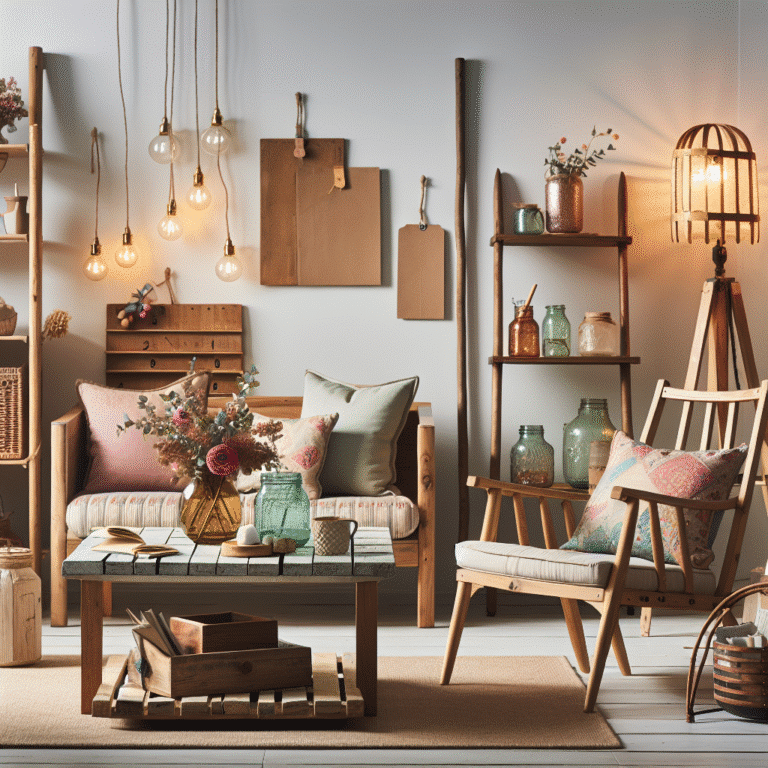 decoração barata com móveis reciclados: dicas e inspirações