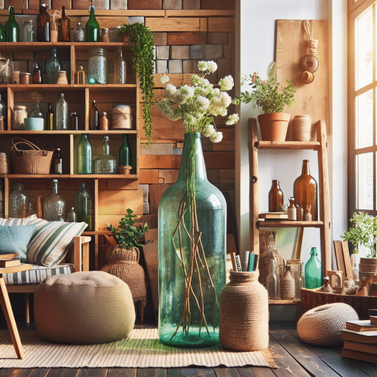 decoração criativa com reaproveitamento de objetos