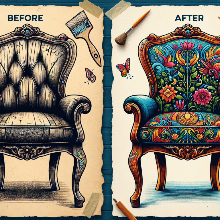 como transformar móveis antigos: ideias criativas para reformar cadeira velha