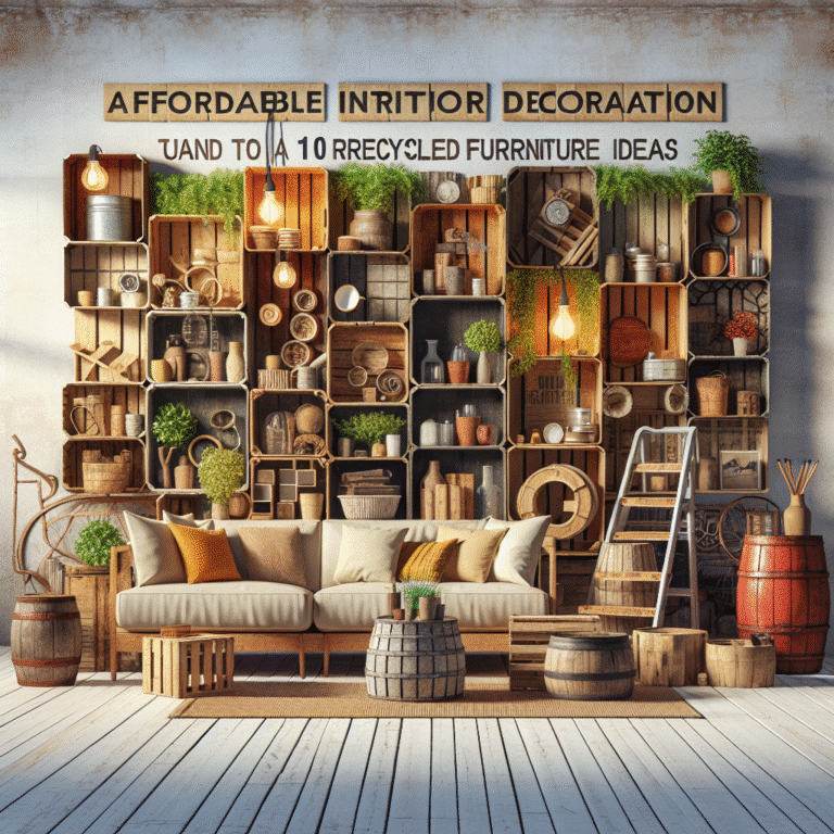 decoração barata com móveis reciclados: 10 ideias criativas