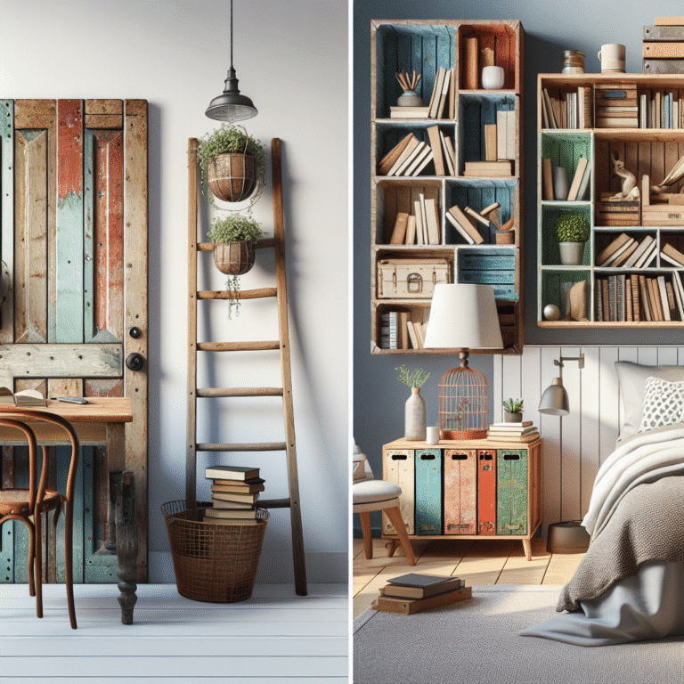 dicas de decoração barata com móveis reciclados