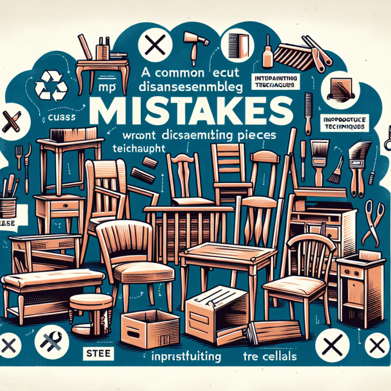 erros comuns a evitar ao reciclar móveis