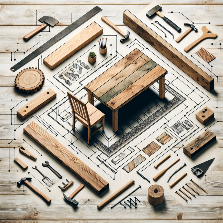 como fazer uma mesa de jantar com madeira reaproveitada