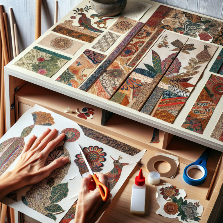 reforma criativa de guarda-roupa com decoupage