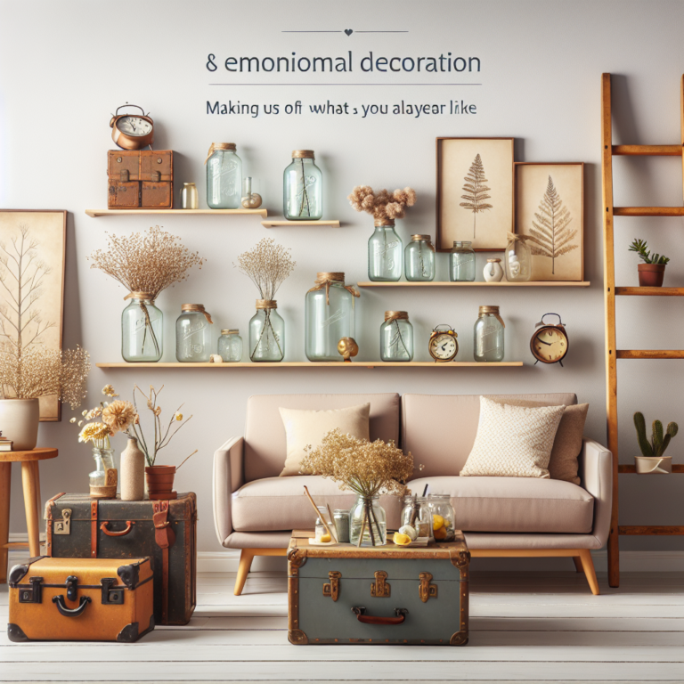 decoração simples e econômica: reaproveitando o que você já tem