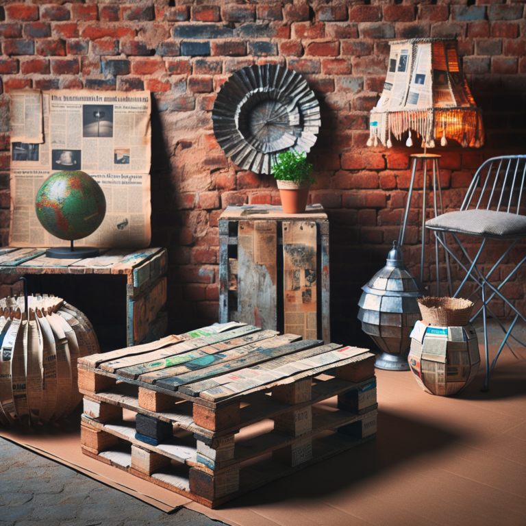 aprenda a criar móveis únicos com materiais recicláveis