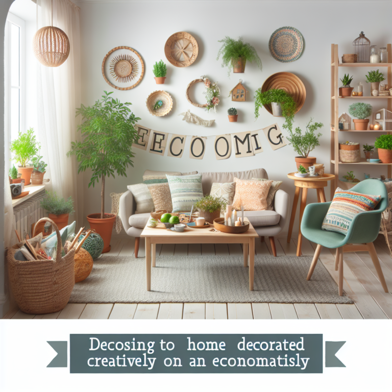 criativa e econômica: como decorar seu lar gastando pouco