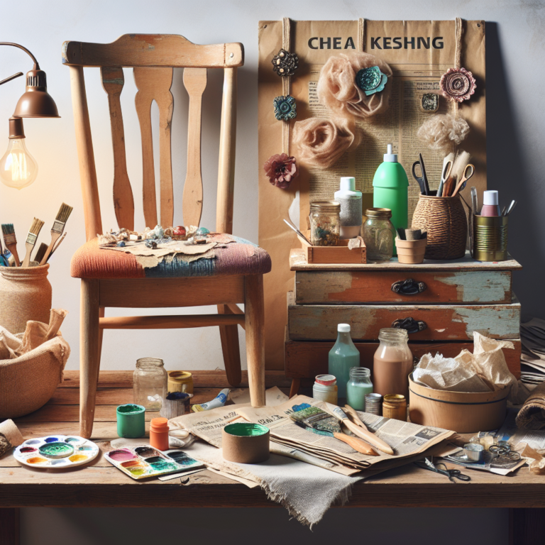 reforma barata de móveis com materiais reutilizáveis