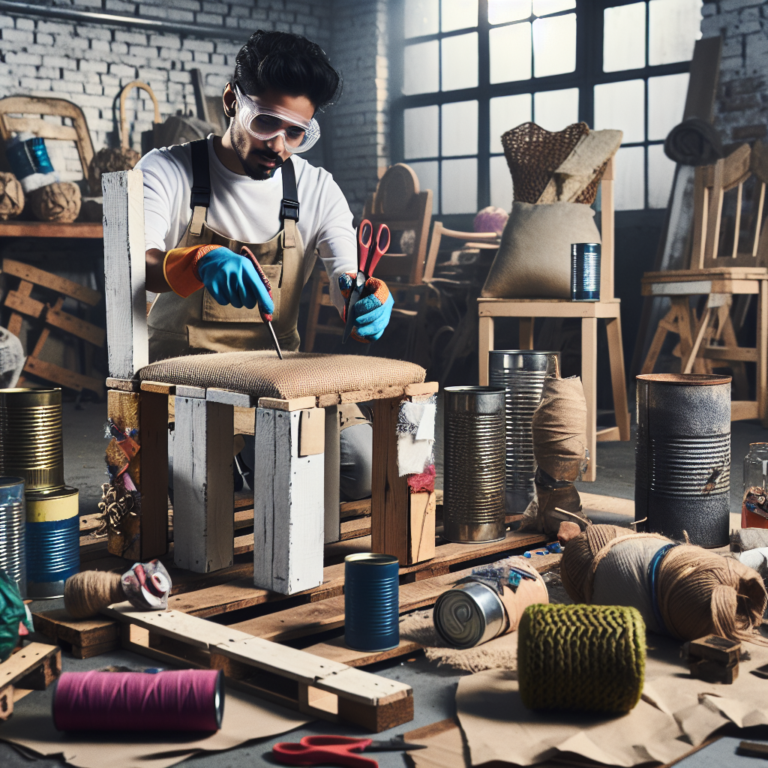 aprenda a criar móveis únicos com materiais recicláveis
