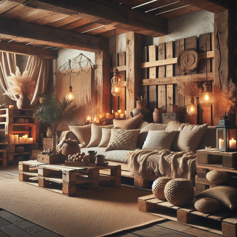 decoração rústica: criando ambientes acolhedores com pallets