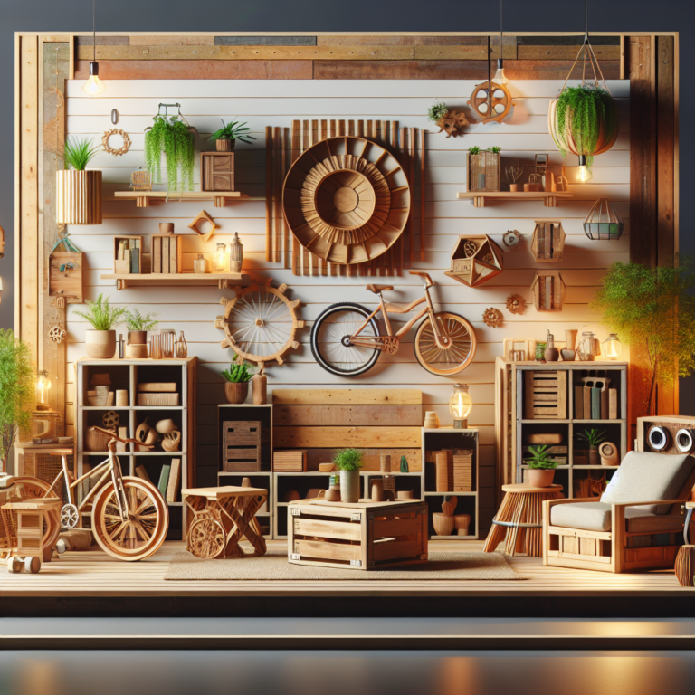 ideias de decoração sustentável com móveis reciclados