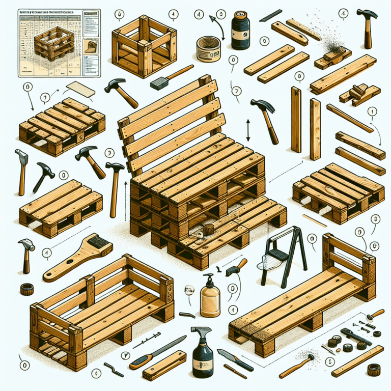como construir bancos com pallets reciclados