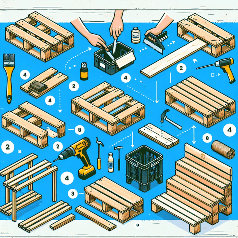 como construir bancos com pallets reciclados