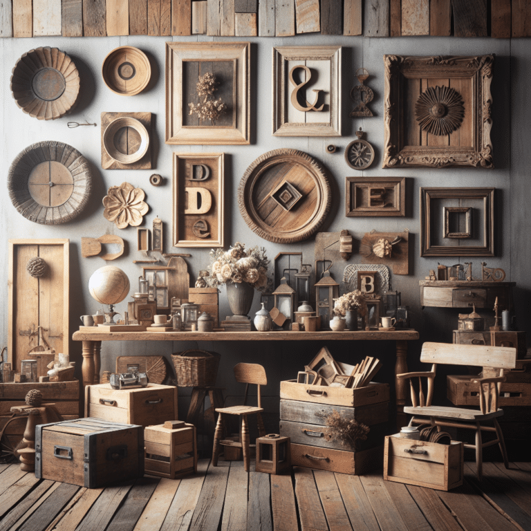 aproveitando madeira velha para uma decoração barata e charmosa