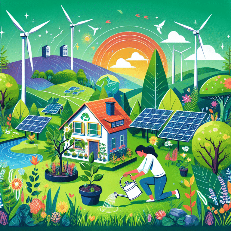 criar um ambiente sustentável sem gastar muito