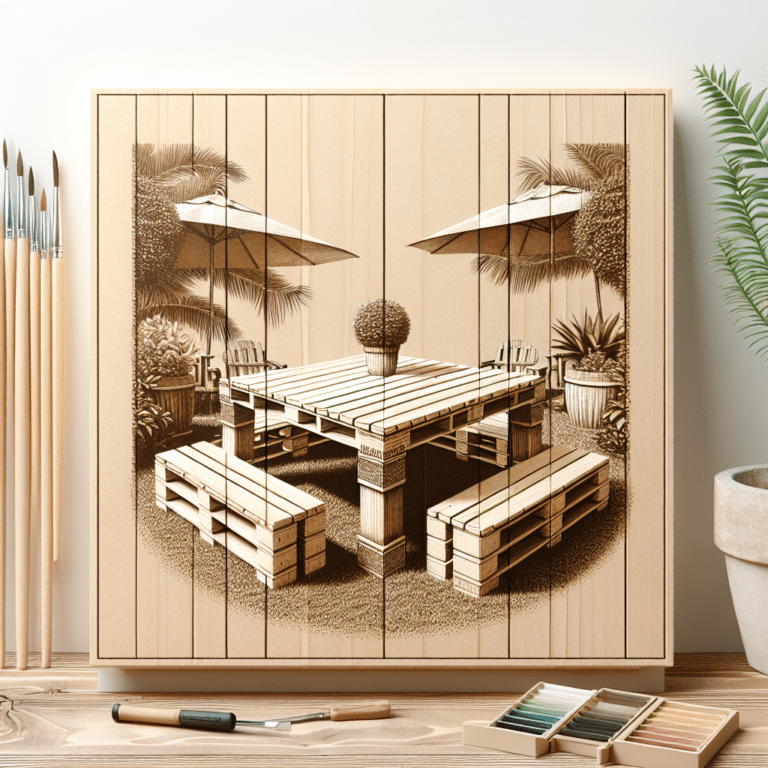 como fazer mesa de paletes com estilo