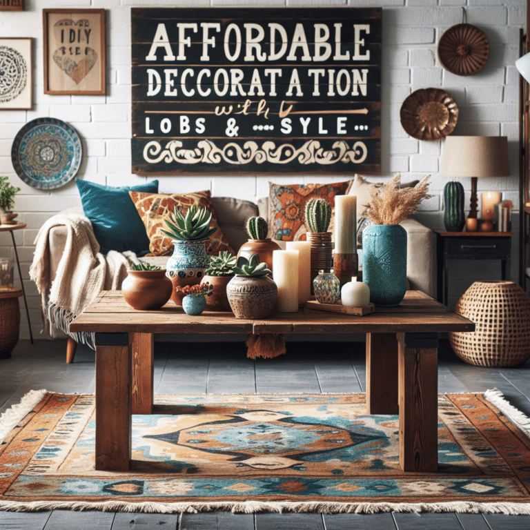 como criar uma decoração barata com muito estilo.