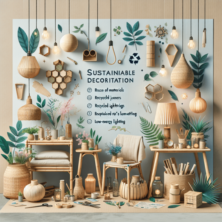 soluções criativas e baratas para uma decoração sustentável.
