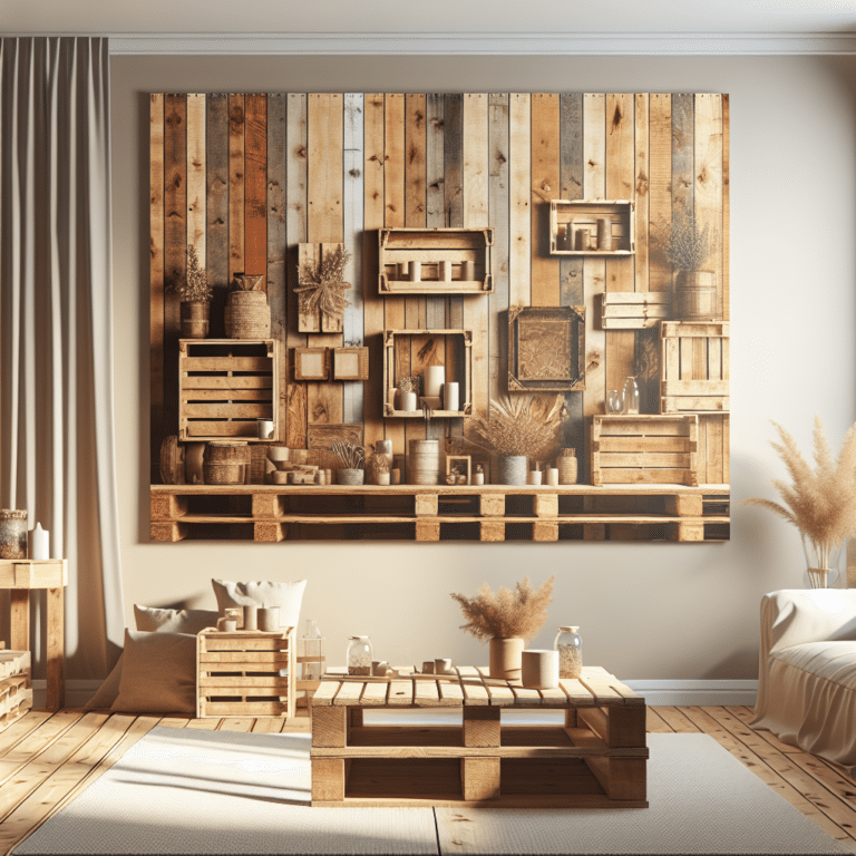 criando uma decoração rústica com pallets