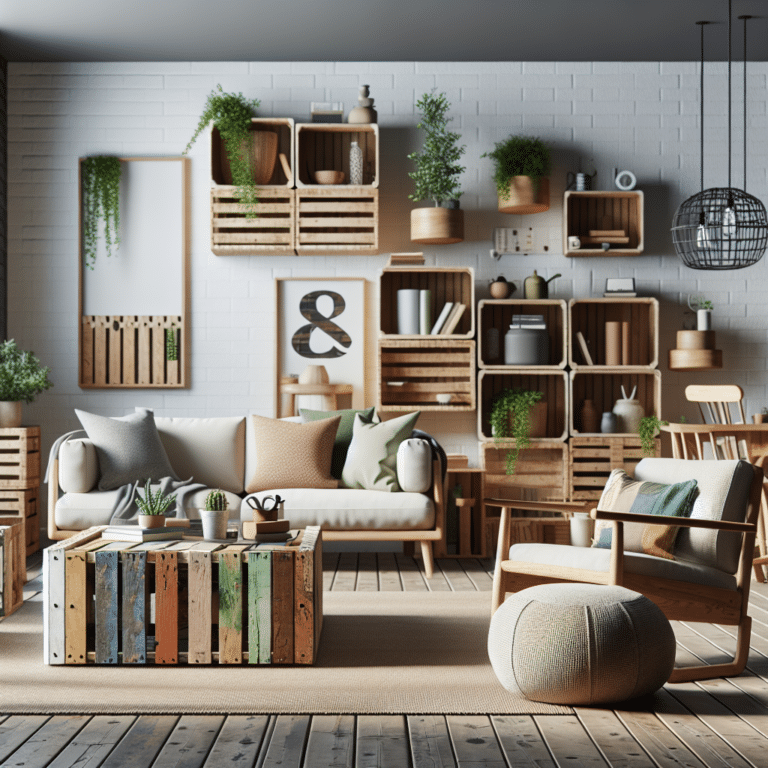 móveis reciclados com design moderno e acessível