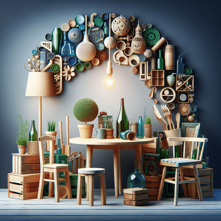 decoração barata com móveis reciclados