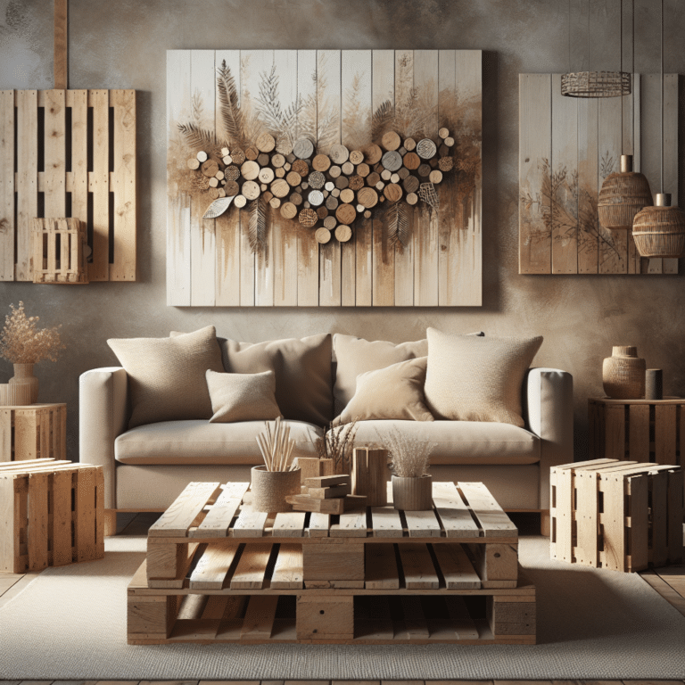 criando uma decoração rústica com pallets